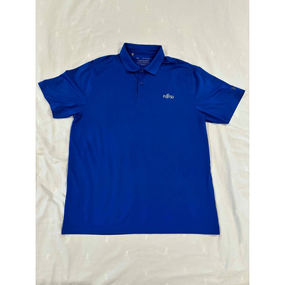 Under Armour Fujitsu Performance Polo‎ Shirt Blue XL TG EG